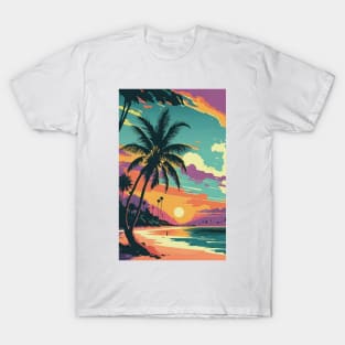 Sunset at the beach T-Shirt